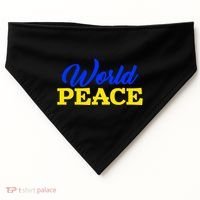World Peace Support Ukraine USA-Made Doggie Bandana thumb 0