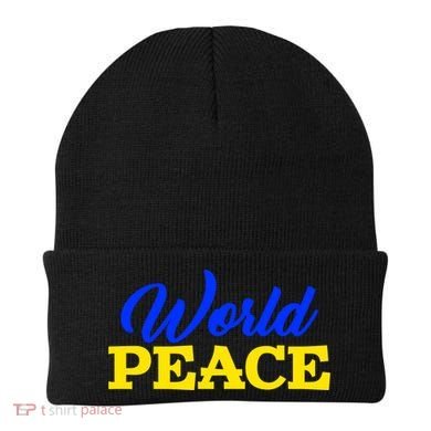 World Peace Support Ukraine Beanie