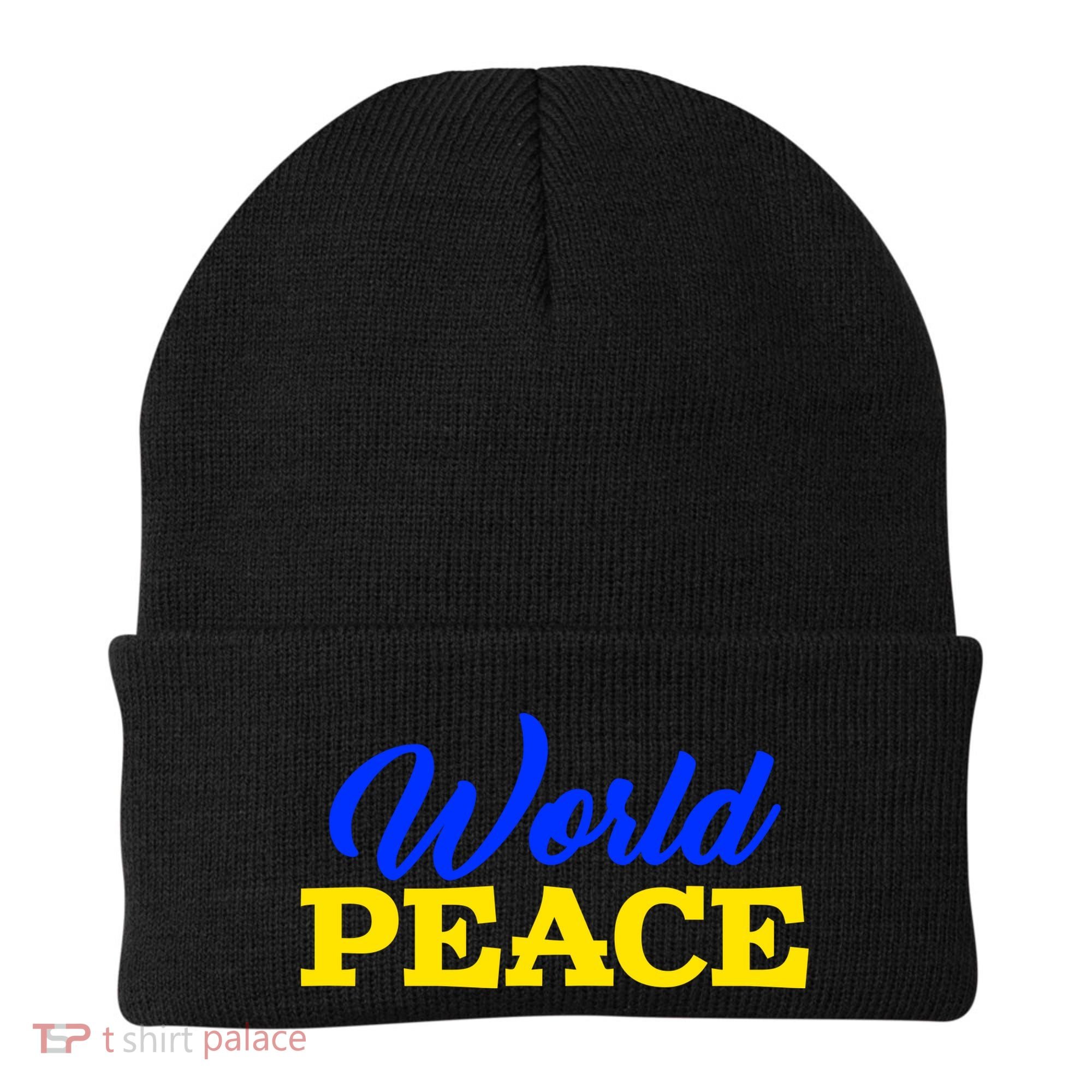 World Peace Support Ukraine Beanie