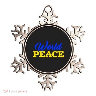 World Peace Support Ukraine Ornament