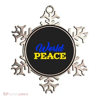 World Peace Support Ukraine Ornament