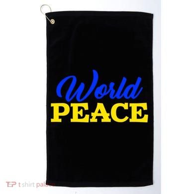 World Peace Support Ukraine Golf Towel