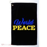 World Peace Support Ukraine Golf Towel thumb 0