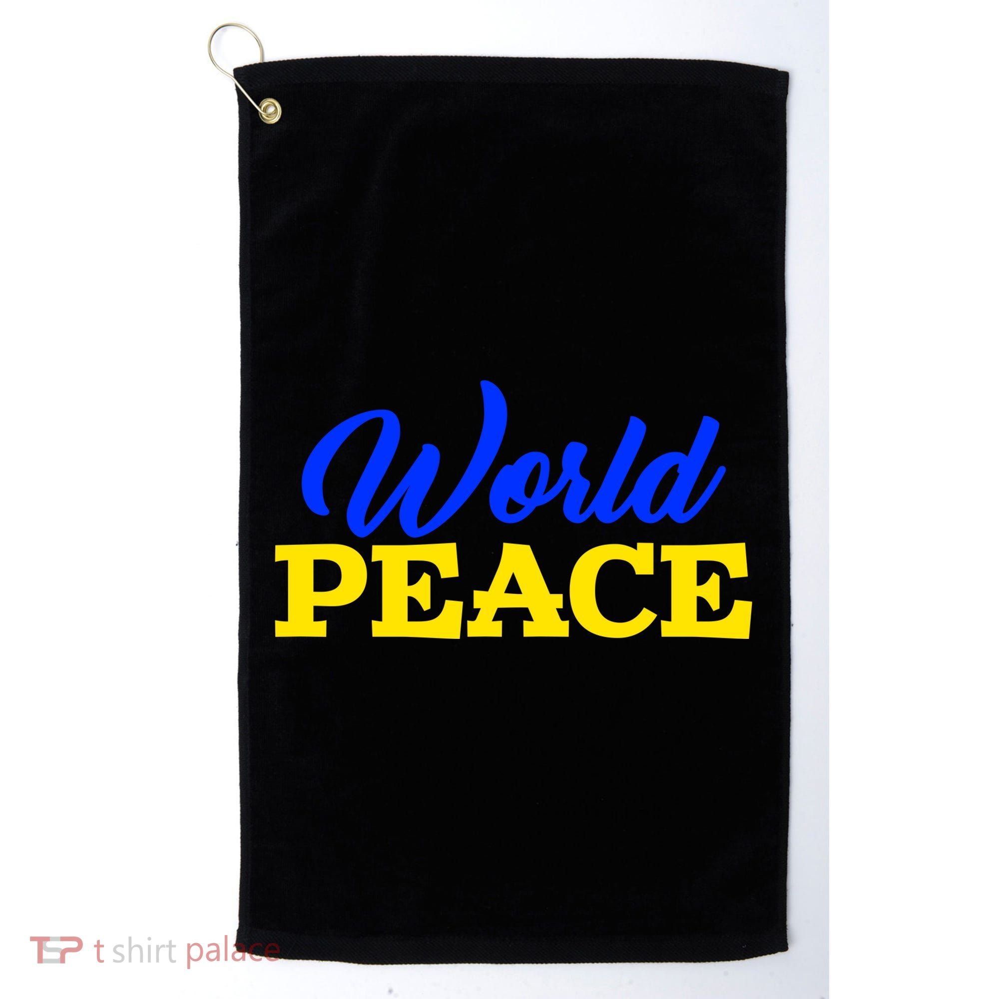 World Peace Support Ukraine Golf Towel