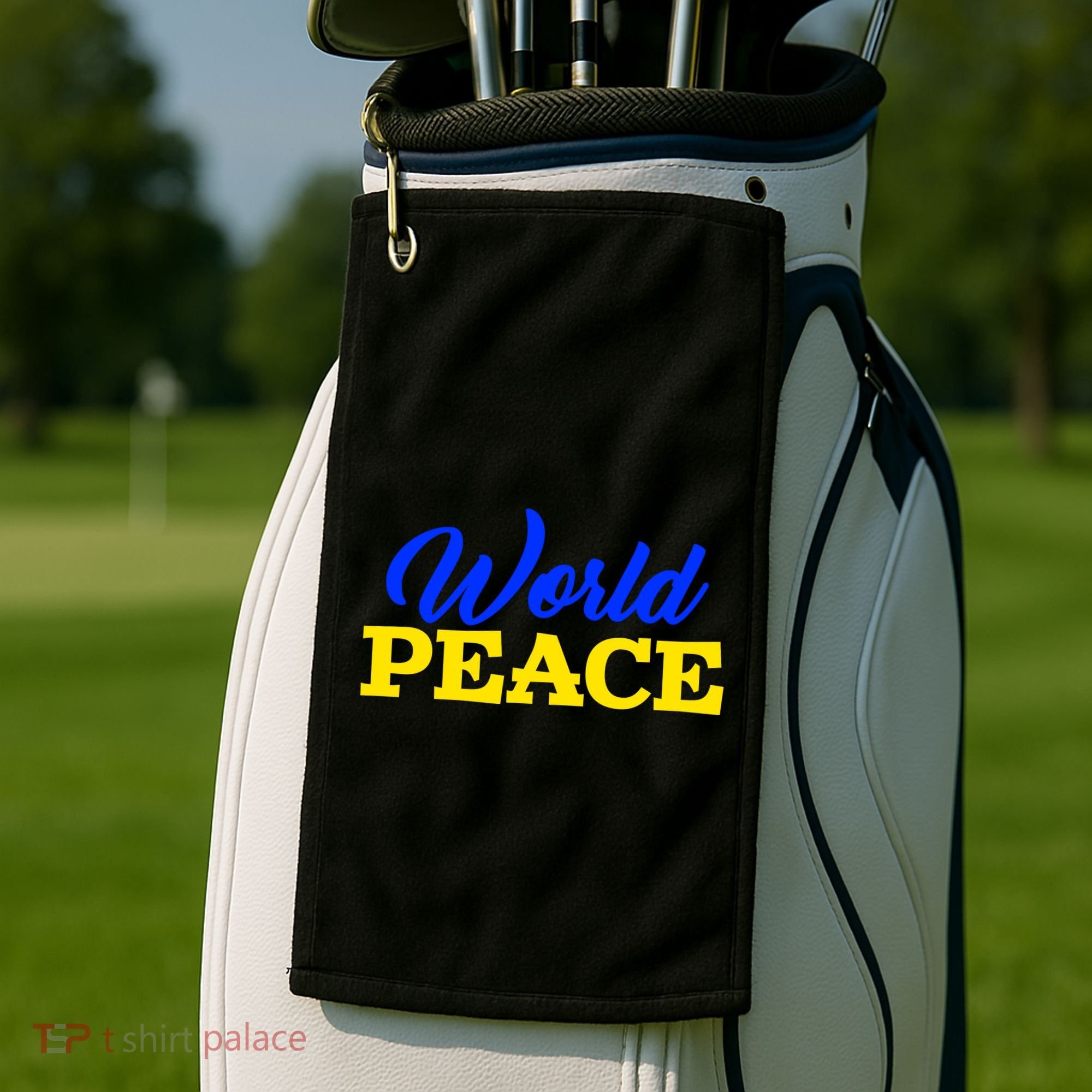 World Peace Support Ukraine Golf Towel