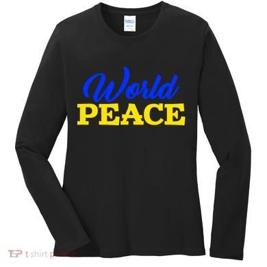 World Peace Support Ukraine Women's Long Sleeve Shirt