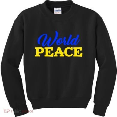 World Peace Support Ukraine Kids Sweatshirt