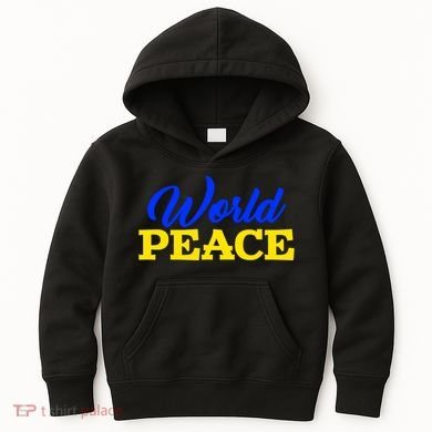World Peace Support Ukraine Kids Hoodie