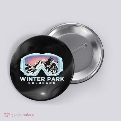 Winter Park Ski Winter Park Co Skiing Snow Gift Button