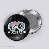 Winter Park Ski Winter Park Co Skiing Snow Gift Button thumb 0