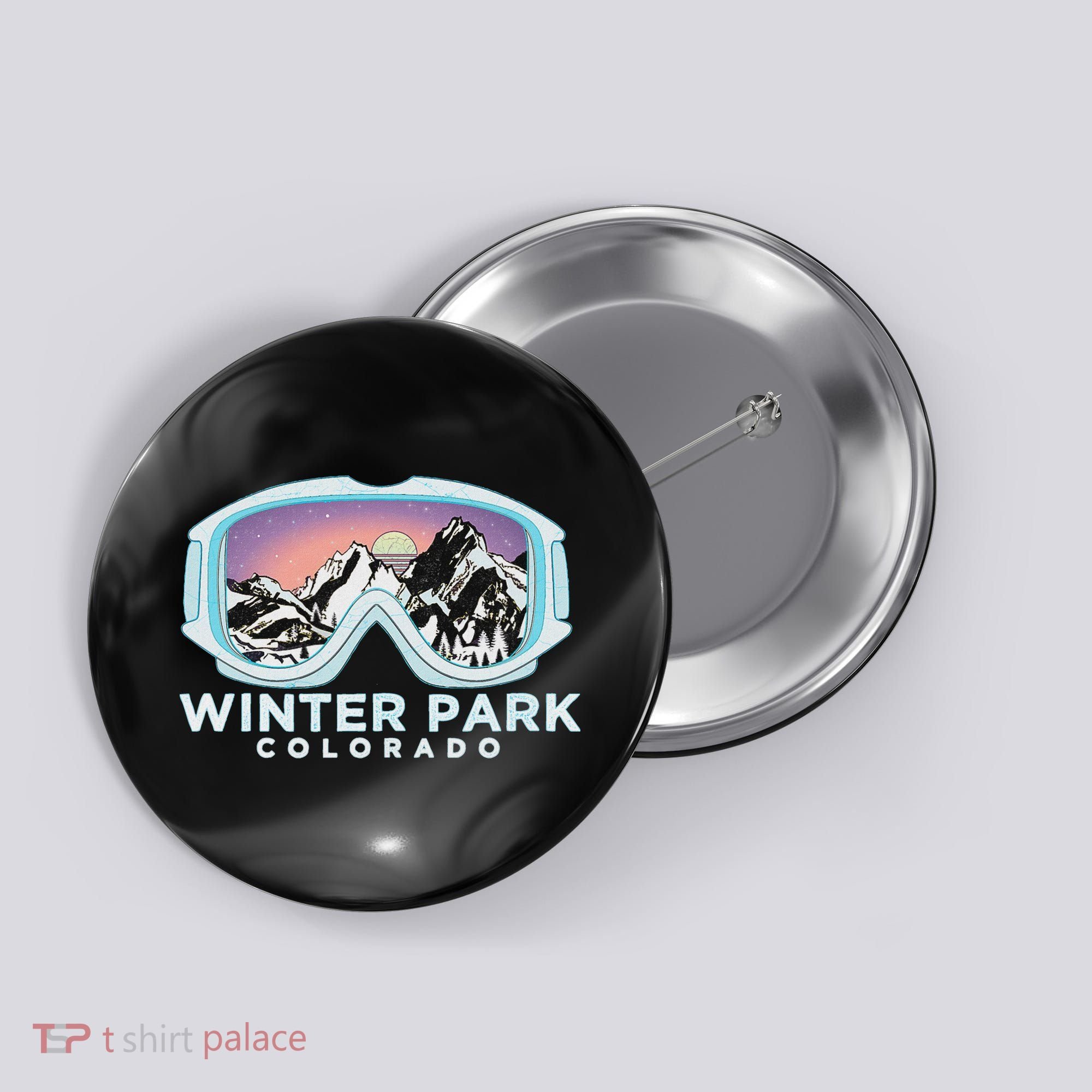 Winter Park Ski Winter Park Co Skiing Snow Gift Button