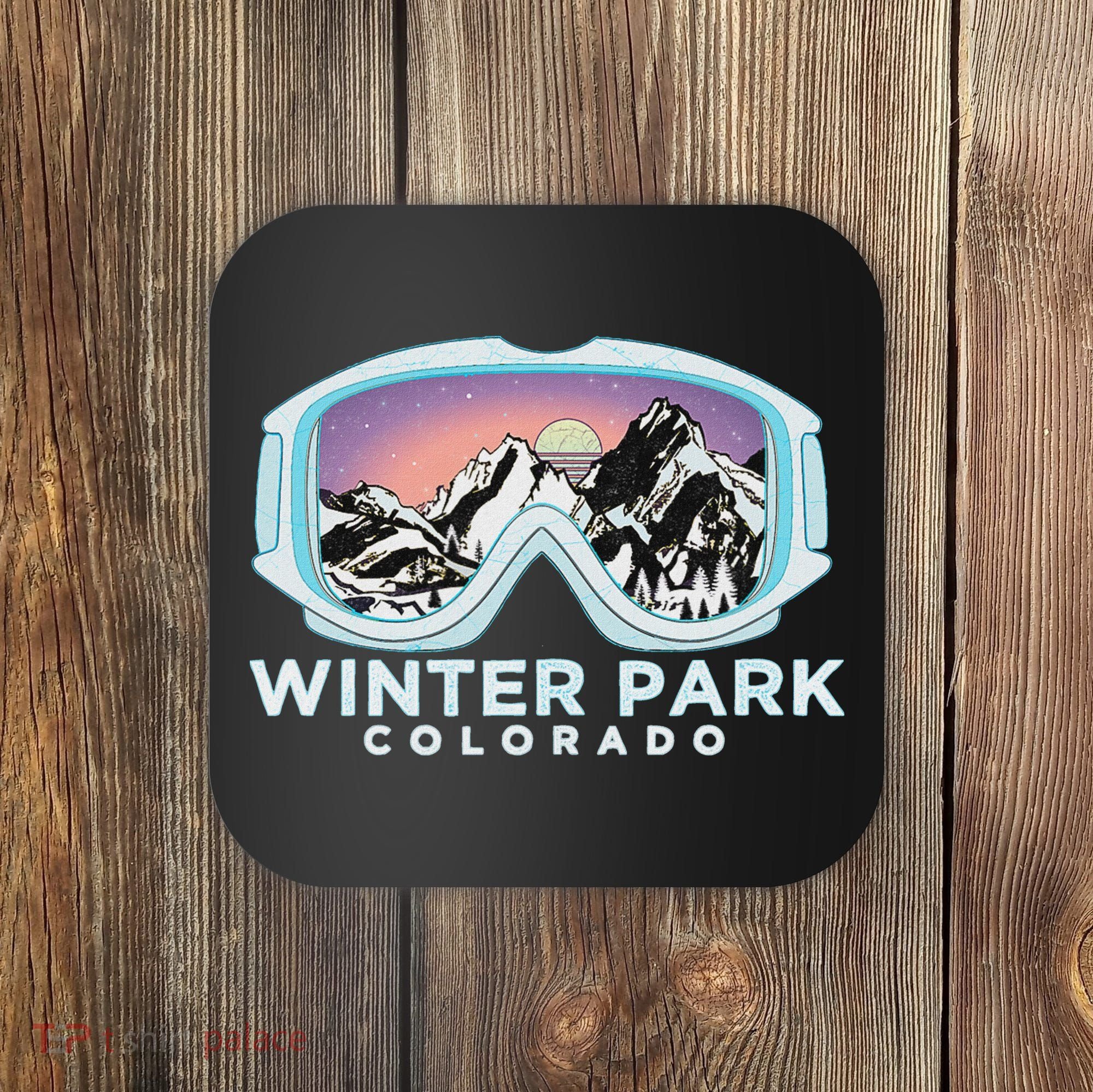 Winter Park Ski Winter Park Co Skiing Snow Gift Coaster