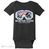 Winter Park Ski Winter Park Co Skiing Snow Gift Baby Bodysuit thumb 0