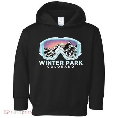Winter Park Ski Winter Park Co Skiing Snow Gift Toddler Hoodie