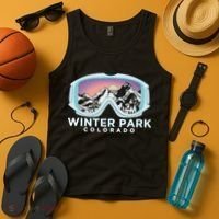 Winter Park Ski Winter Park Co Skiing Snow Gift Tank Top thumb 4
