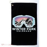 Winter Park Ski Winter Park Co Skiing Snow Gift Golf Towel thumb 0