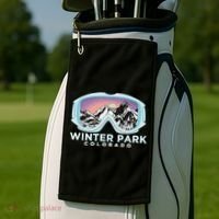 Winter Park Ski Winter Park Co Skiing Snow Gift Golf Towel thumb 2