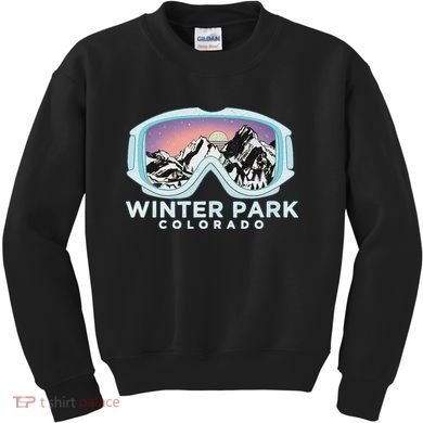 Winter Park Ski Winter Park Co Skiing Snow Gift Kids Sweatshirt