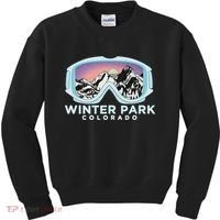 Winter Park Ski Winter Park Co Skiing Snow Gift Kids Sweatshirt thumb 0