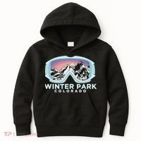 Winter Park Ski Winter Park Co Skiing Snow Gift Kids Hoodie thumb 0