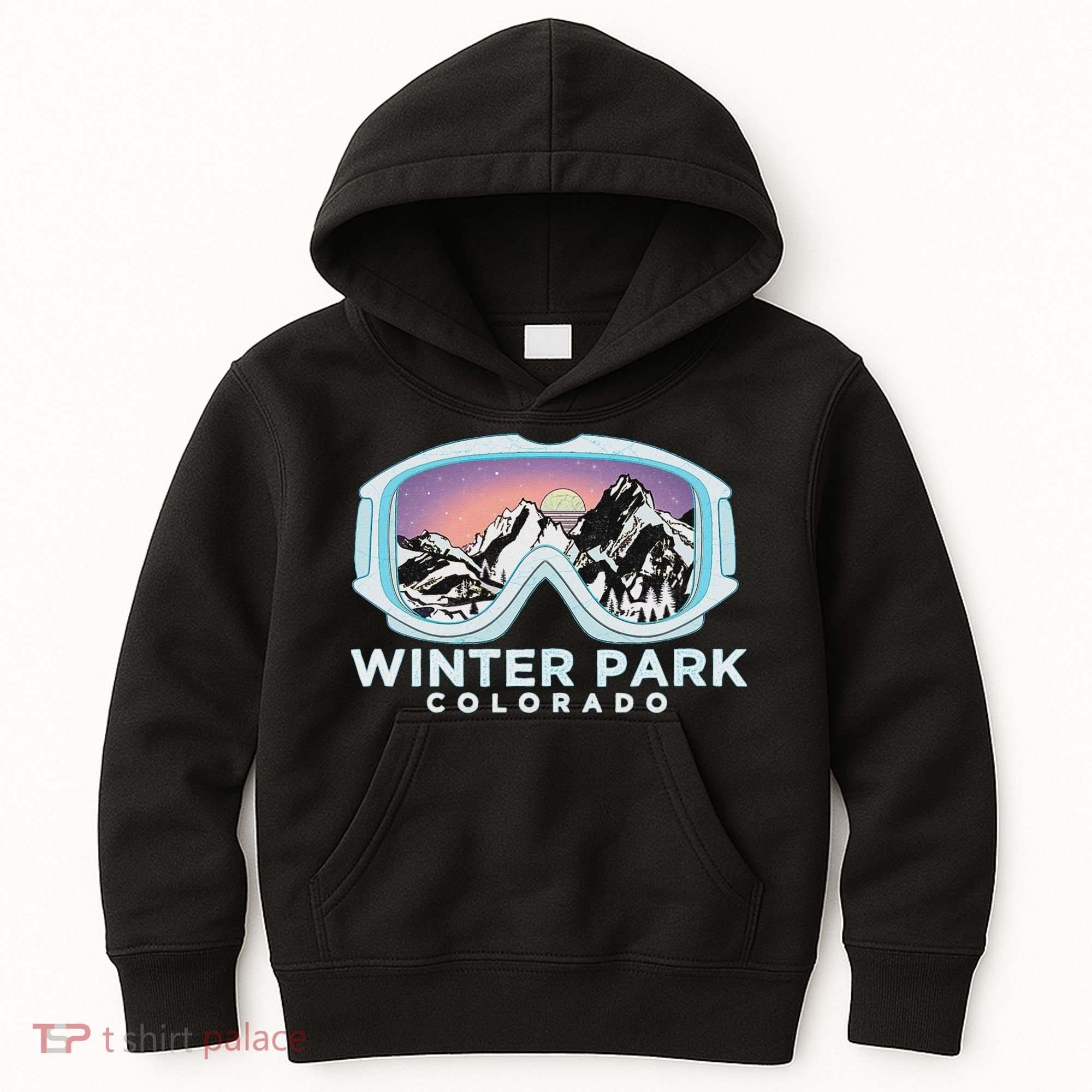 Winter Park Ski Winter Park Co Skiing Snow Gift Kids Hoodie