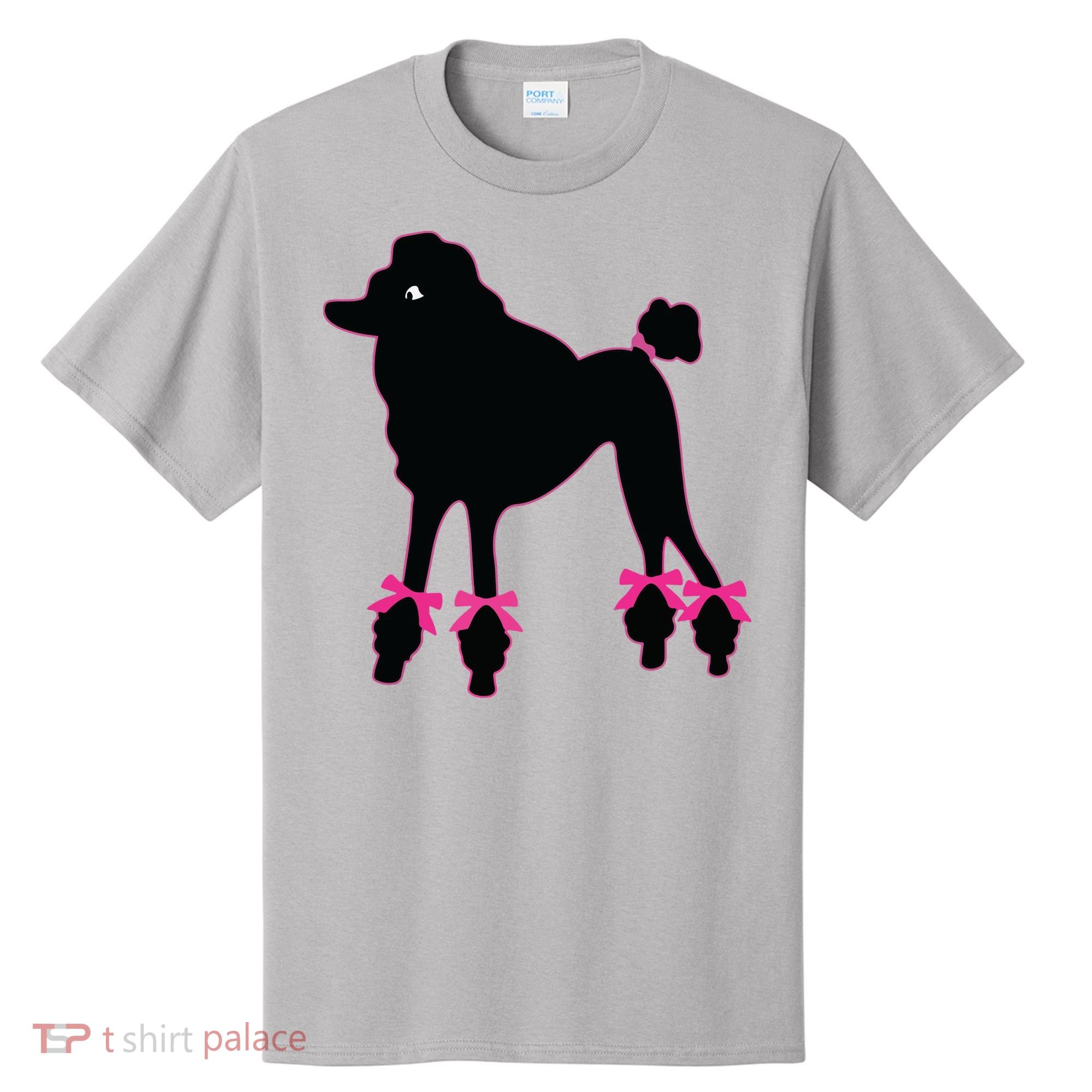 Womens Poodle Skirt 1950s Sock Hop Costume Record Hop Dance T-Shirt