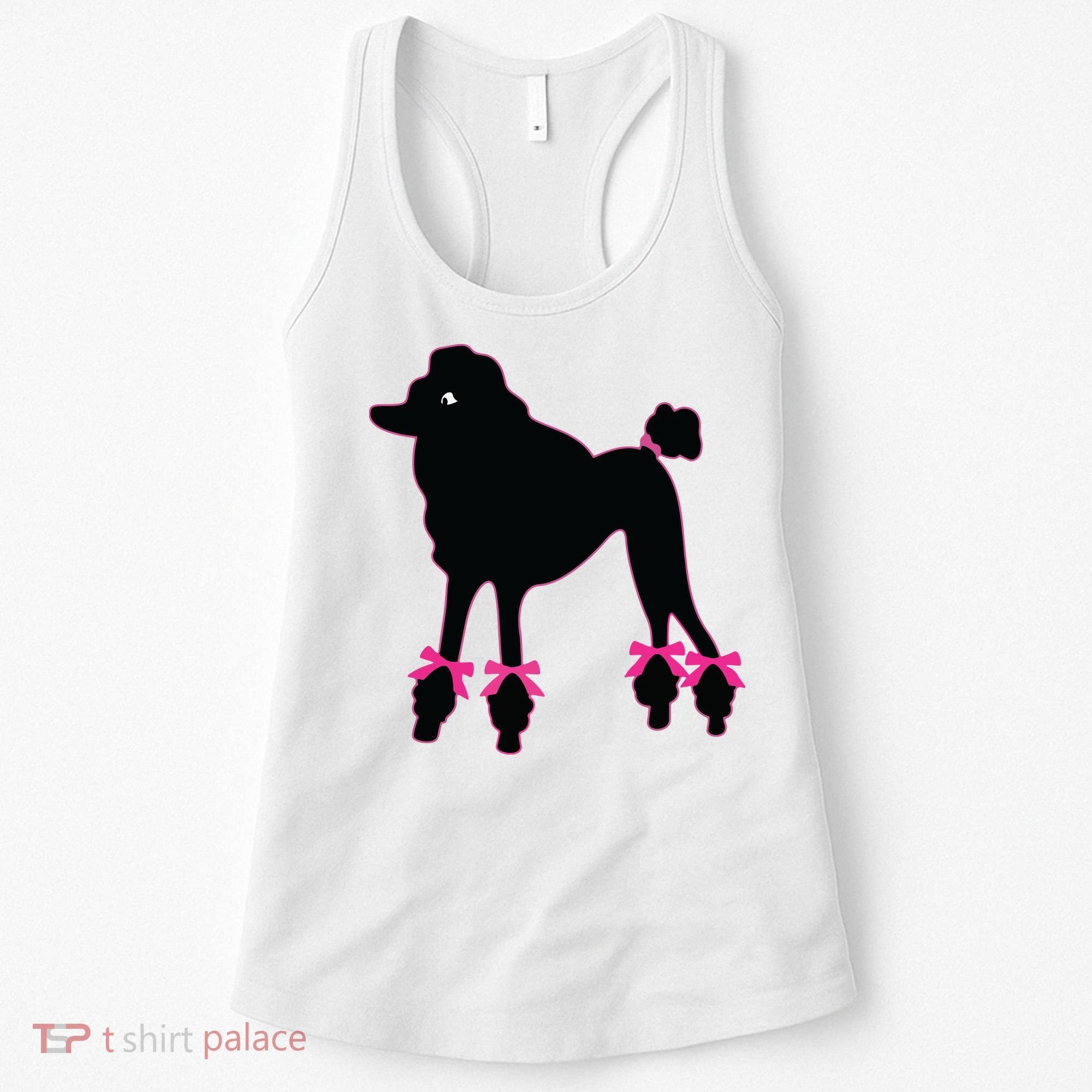 Womens Poodle Skirt 1950s Sock Hop Costume Record Hop Dance Women's Tank Top