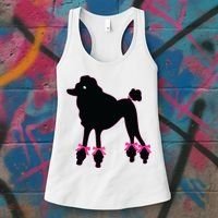 Womens Poodle Skirt 1950s Sock Hop Costume Record Hop Dance Women's Tank Top thumb 3