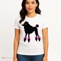 Womens Poodle Skirt 1950s Sock Hop Costume Record Hop Dance Women's T-Shirt thumb 4