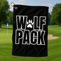 Wolf Pack Sport Teams Golf Towel thumb 1