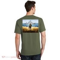 Warship Postage Stamp Front And Back Print Go F Yourself T-Shirt thumb 1