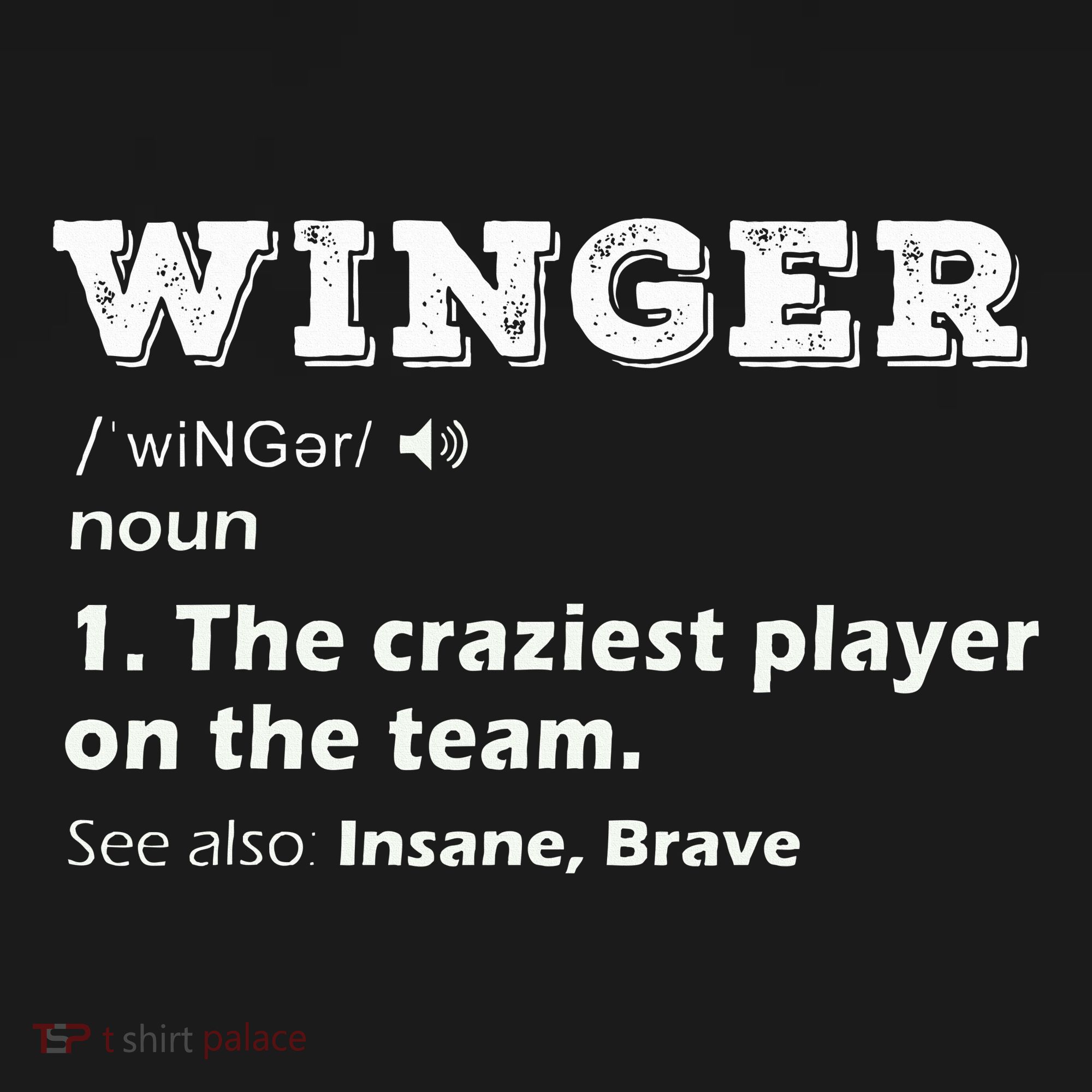 Winger Position Soccer Player Football Rugby Hockey Gifts T-Shirt