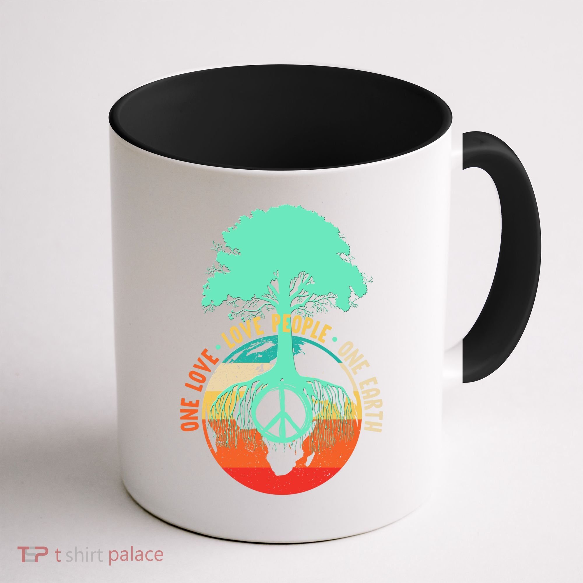 World Peace Tree Gift Love People Earth Day Gift Coffee Mug