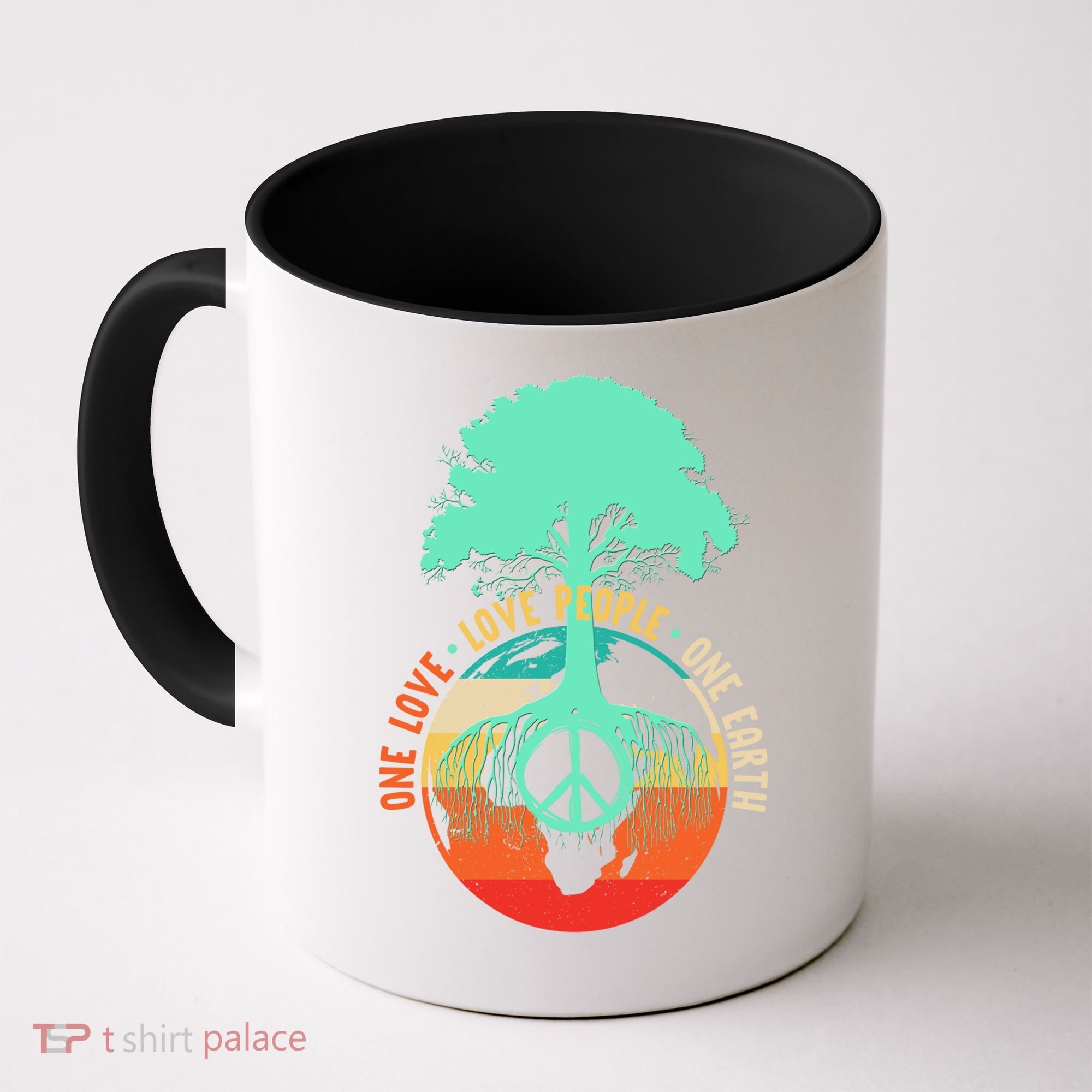 World Peace Tree Gift Love People Earth Day Gift Coffee Mug
