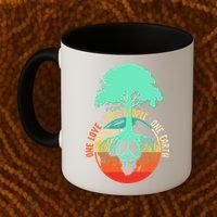 World Peace Tree Gift Love People Earth Day Gift Coffee Mug thumb 2