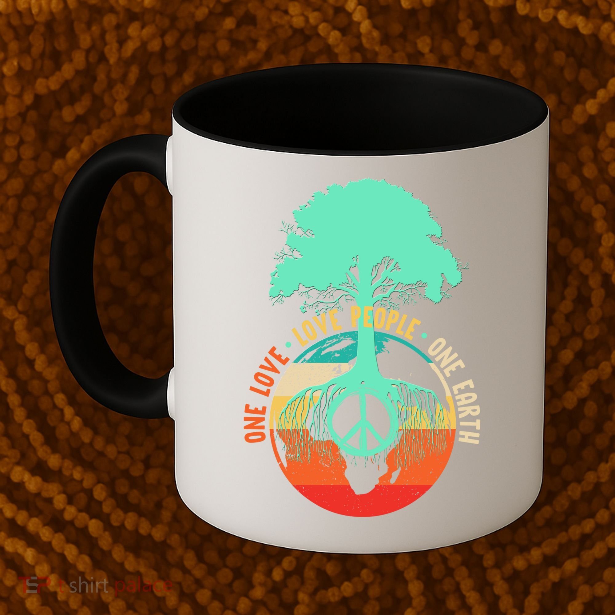 World Peace Tree Gift Love People Earth Day Gift Coffee Mug