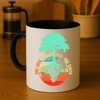 World Peace Tree Gift Love People Earth Day Gift Coffee Mug thumb 4