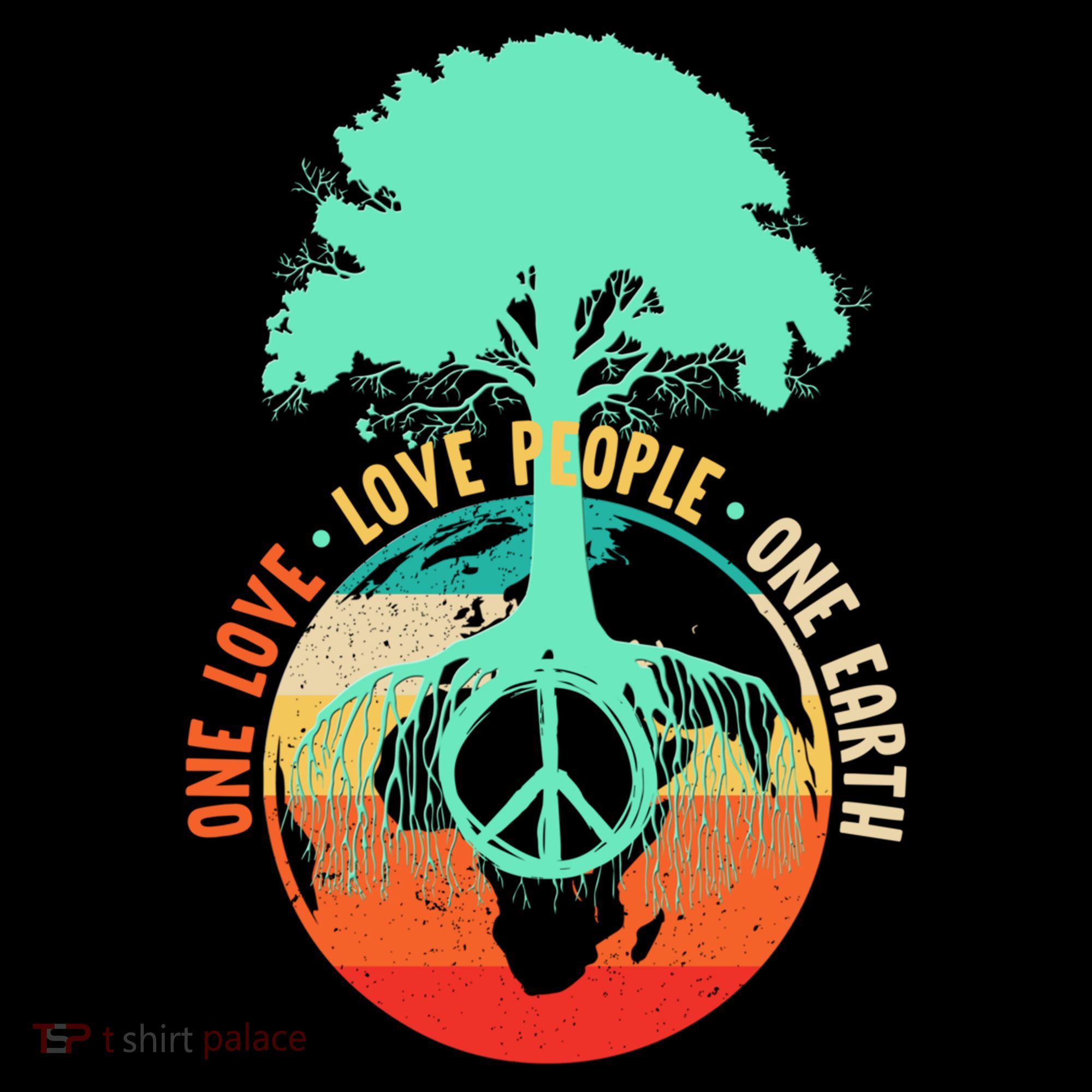 World Peace Tree Gift Love People Earth Day Gift Women's Hoodie