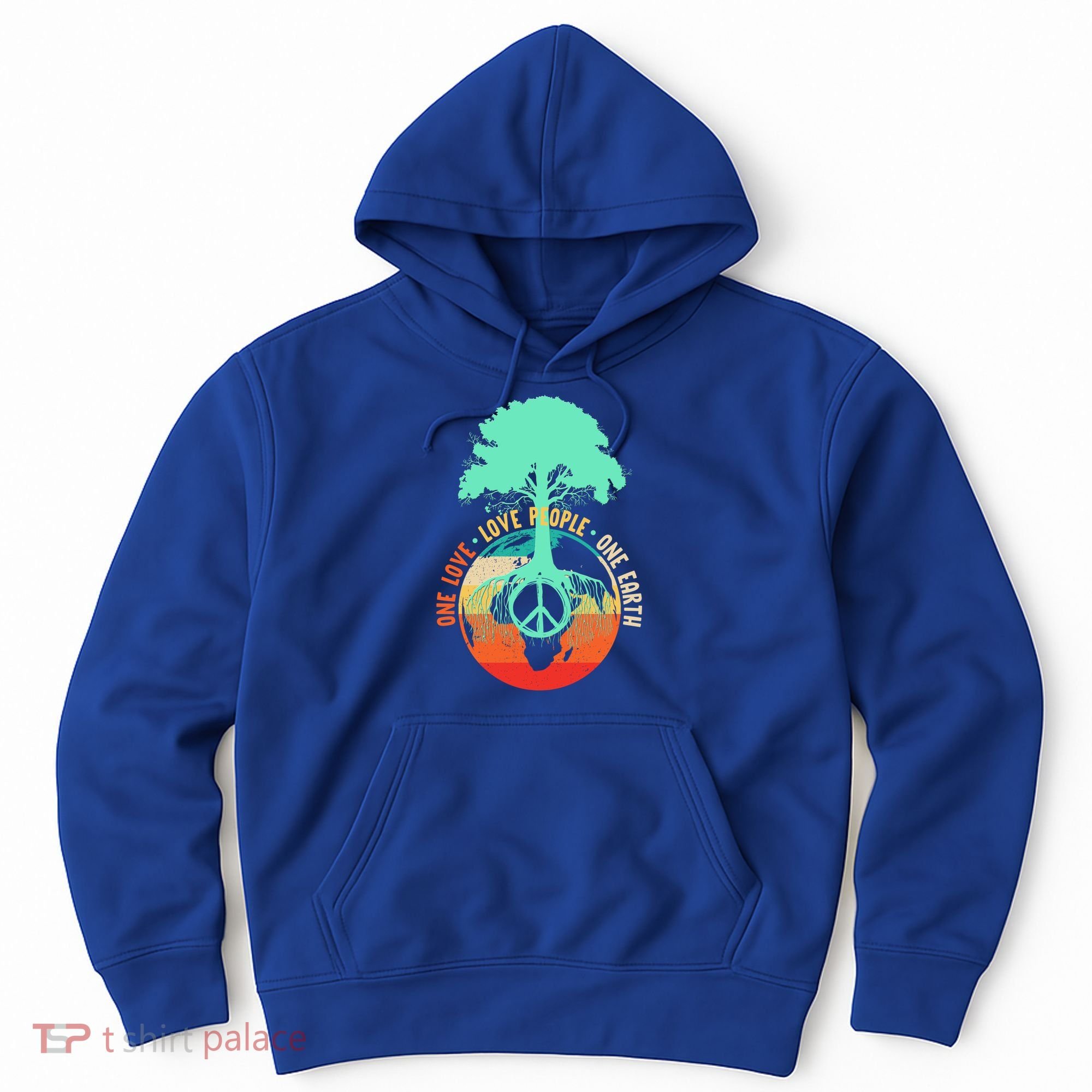 World Peace Tree Gift Love People Earth Day Gift Hoodie