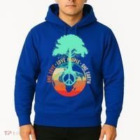 World Peace Tree Gift Love People Earth Day Gift Hoodie thumb 2