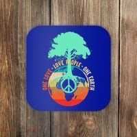 World Peace Tree Gift Love People Earth Day Gift Coaster thumb 0