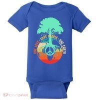 World Peace Tree Gift Love People Earth Day Gift Baby Bodysuit thumb 0