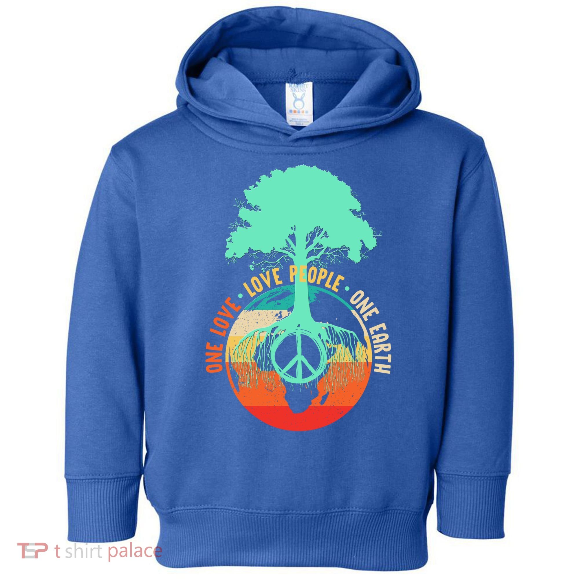World Peace Tree Gift Love People Earth Day Gift Toddler Hoodie