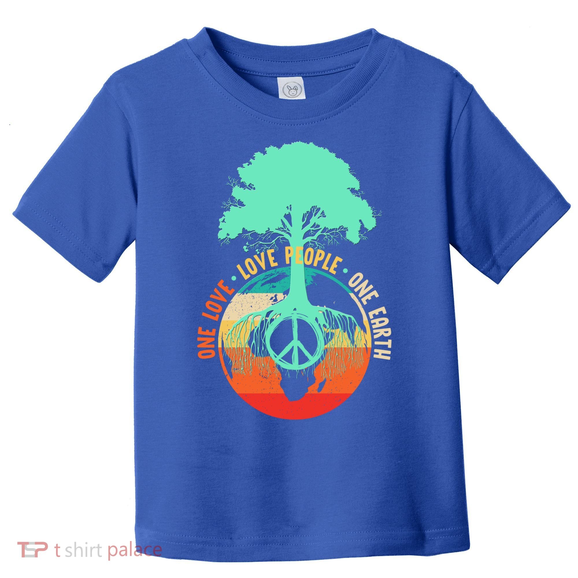 World Peace Tree Gift Love People Earth Day Gift Toddler T-Shirt