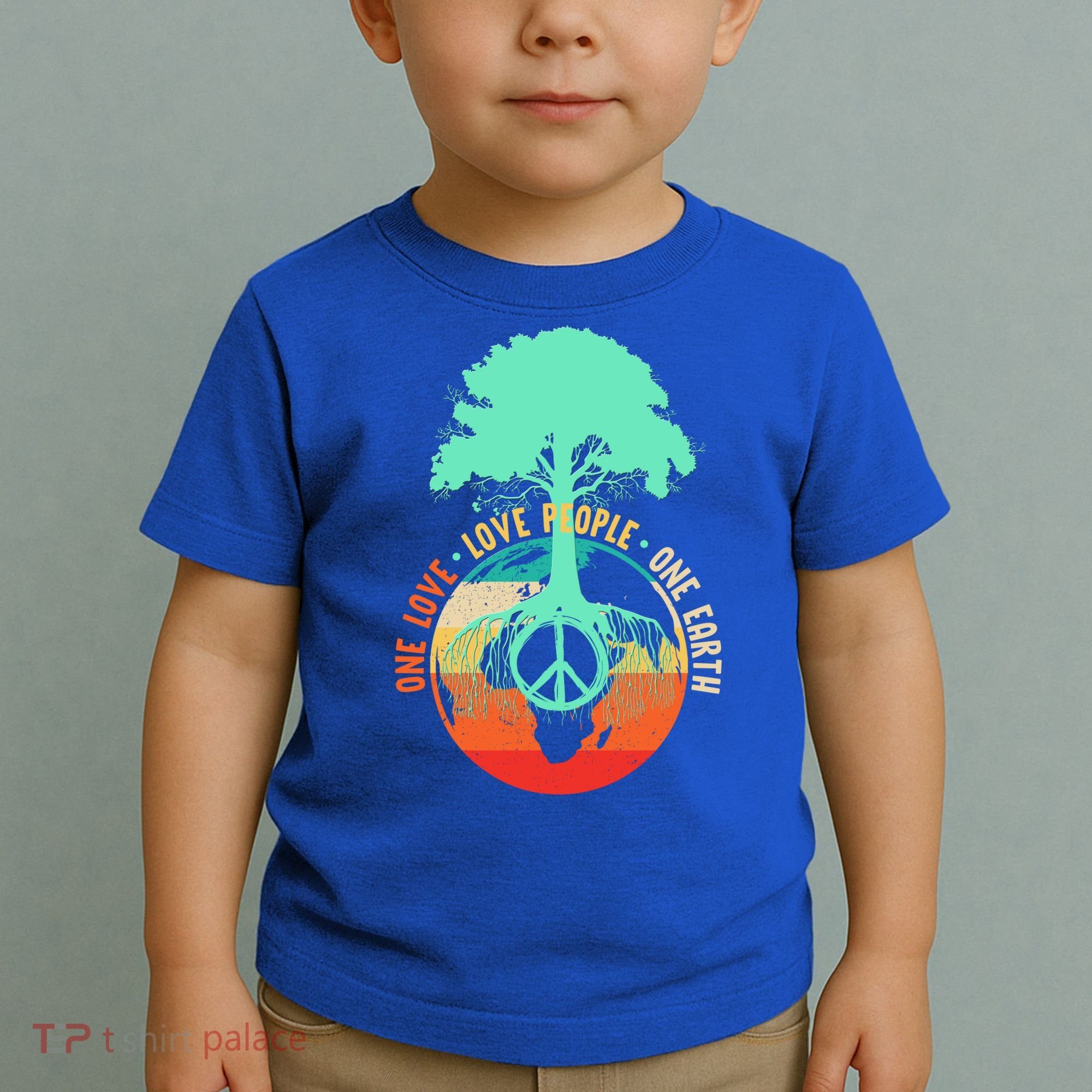 World Peace Tree Gift Love People Earth Day Gift Toddler T-Shirt