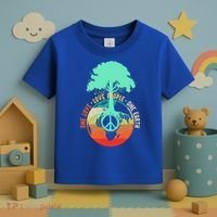 World Peace Tree Gift Love People Earth Day Gift Toddler T-Shirt thumb 3