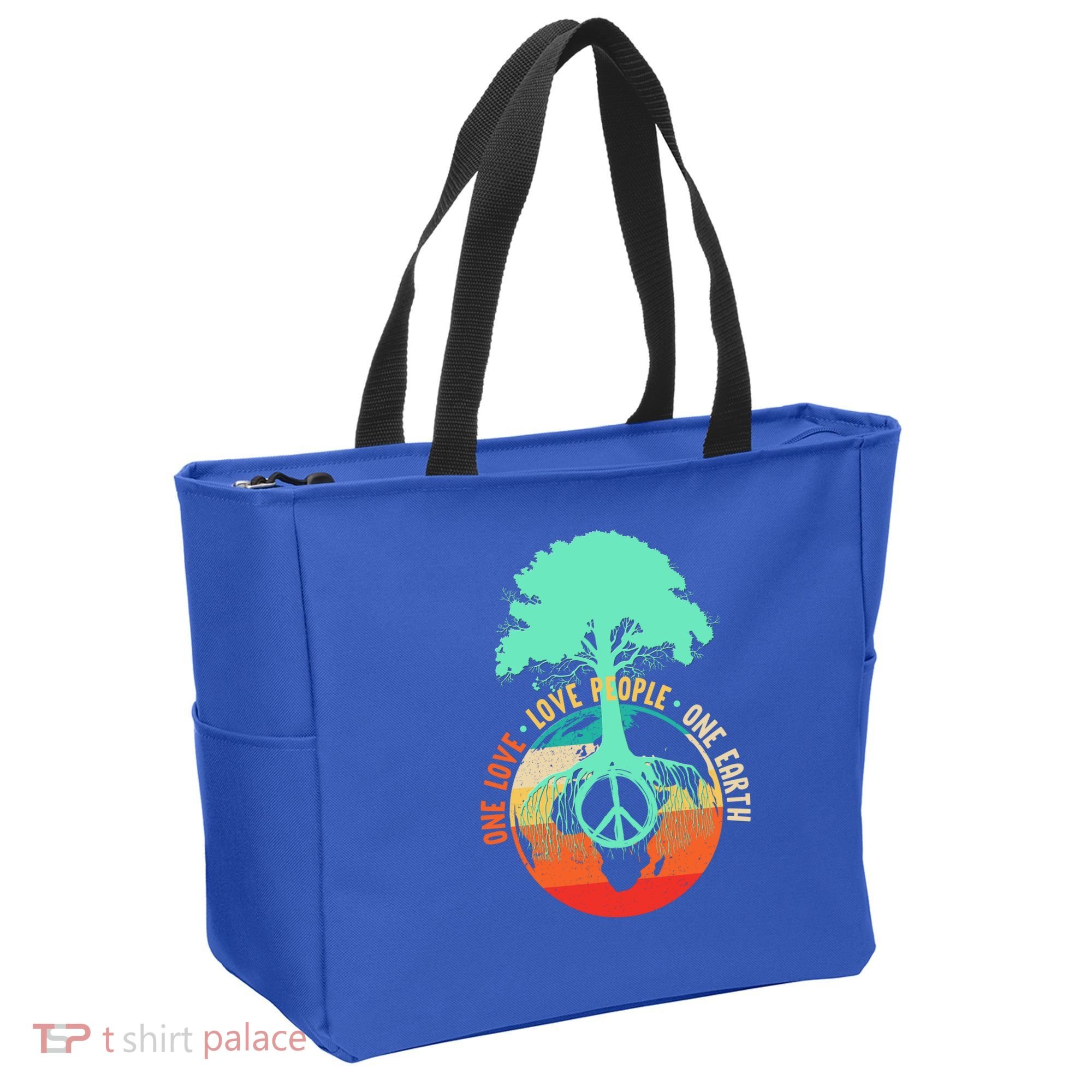 World Peace Tree Gift Love People Earth Day Gift Tote Bag