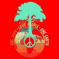 World Peace Tree Gift Love People Earth Day Gift Santa Hat thumb 1