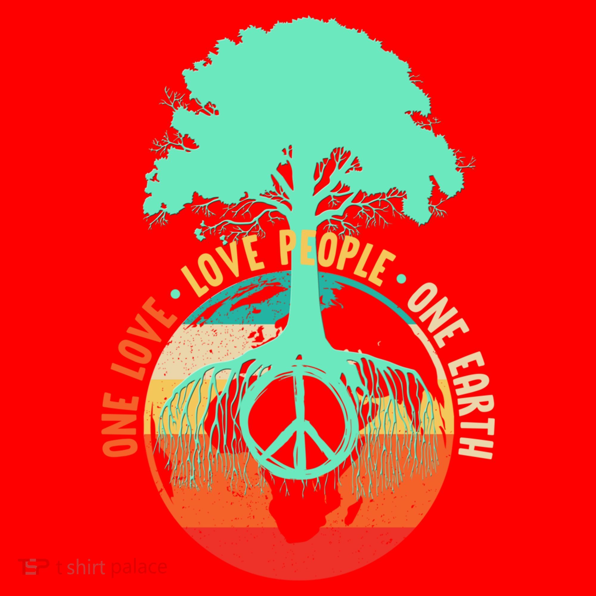 World Peace Tree Gift Love People Earth Day Gift Santa Hat