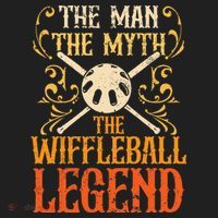 Wiffleball Player The Man The Myth Legend Wiffleball  Women's Sweatshirt thumb 2